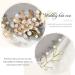 Bridal Flower Hair Vine Headpiece with Pearls - Gorais Bride Wedding Hair Accessories (B-Gold) - Buy Online on SooperMarket.com