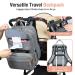Tonyeee Wrap Backpack - Stylish Diaper Bag for Moms & Dads Removable Crossbody Bottle & Travel Essentials Gray - Buy Online on SooperMarket.com