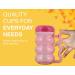 Arrow Home Products Sip A Mug  14oz  6pk - Easy to Grip Plastic Kid's Cup Where the Handle is the Straw - BPA-free with Screw-On Caps Great for Everyday Use  Made in the USA - Assorted Colors - Buy Online on SooperMarket.com