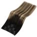 Youngsee Real Hair Extensions Clip - 35cm Balayage Clip-Ins Ombre Brown Blonde Remy 120g - #1B/4/27 (7Pcs) - Buy Online on SooperMarket.com