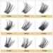 100 Pcs DIY Eyelash Extensions | Thin Stem Lash Cluster Set 10/12/14/16mm | Reusable Makeup | Self-application | HHX04 Mix10-16mm - Buy Online on SooperMarket.com