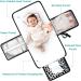 Lekebaby Nappy Changing Mat Portable Changing Mat Baby Travel Change Mat with Wipe-Pocket and Head Cushion Cow Stria Grey-Cow Stria - Buy Online on SooperMarket.com