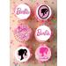 24 x Pre-Cut Barbie 7 Edible Stand up Wafer/Rice Paper Cupcake Cake Toppers Birthday Party Pink Decorations - Buy Online on SooperMarket.com