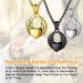 U7 Women's Cremation Urn Neck Chain | Celtic Knot Dog Feet Wings & Crucifix Pendant | Stainless Steel Fire Burial Jewelry - Buy Online on SooperMarket.com