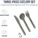 Sea to Summit Alpha Light Aluminum Camping Cutlery Set - Knife, Fork, Spoon - Buy Online on SooperMarket.com