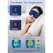 Heated Silk Eye Mask | Cordless USB Heating Pad for Dry Eyes | Rechargeable | Relief for Stye, Blepharitis, Chalazion, Eye Fatigue | Warm Eye Compress for Men and Women (Navy) - Buy Online on SooperMarket.com