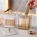 Portable Sturdy Cotton Pad Holder Stylish Home Accessory Portable for Efficient Cosmetic Storage and Organization Clear - Buy Online on SooperMarket.com