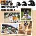 SlowTon Small Dog Helmet & Goggles Set - UV Protection Dog Sunglasses & Motorcycle Helmet for Safety Riding, Adjustable Belt & Ear Holes - Black - Buy Online on SooperMarket.com