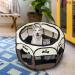 Pet Portable Foldable Playpen  Exercise 8-Panel Kennel Mesh Shade Cover Indoor/Outdoor - Buy Online on SooperMarket.com