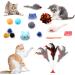 QUOZUO 26 pcs Kitten Toys Cat Toys Cat Toys Variety Pack for Kitty Cat Wand Toy Cat Feather Toys Cat Balls with Bells Cat Mouse Toy Catnip Toys for Indoor Cats - Buy Online on SooperMarket.com