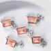 5pcs Fashionable Embellishments In A Unique Rectangle Shape For Parties And Weddings Water Red - Buy Online on SooperMarket.com