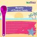 TalkTools Bumpy Maroon Spoons - Set of 12 | Oral Motor Therapy Tools - Buy Online on SooperMarket.com