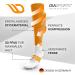 Diasports Runstars Compression Socks for Sports & Running - Premium Orange Compression Socks for Marathon & Triathlon - Unisex L - Buy Online on SooperMarket.com