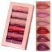 CCbeauty Matte Lipstick Set 6 Colors Velvet Smooth Nude Lip Stick Waterproof Long Lasting Moisturizer Pigmented Non-Stick Cup Not Fade Pink Lip Makeup Mothers Valentine's Day Gift Sets for Her  Girls Women Set A