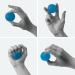 Therapy Gel Ball Hand Trainer | High-Quality Finger & Hand Muscle Coach | Anti-Stress Ball (Blue Medium) - Buy Online on SooperMarket.com
