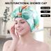 GreatRemy Waterproof Black Print Shower Cap for Women and Girls - Bigger Size for Thick Hair - Buy Online on SooperMarket.com