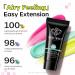 Modelones Poly Nail Gel Set - 6 Colors Forever Young Collection - Turquoise, Purple, Blue, Neon Yellow, Hot Pink - Poly Extension Gel Nail Enhancement Builder for Spring and Summer - French Manicure DIY Home Beauty Gift - Buy Online on SooperMarket.com