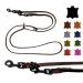 Dog liner Small dogs / large dogs black hooks 2m / 2.40m / 2.80m / 3.50m / 5m Double linen adjustable (5m x 12mm brown) 5m x 12mm brown