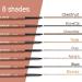 Smudgeproof Gray Eyebrow Pencil for Older Women | Waterproof Dual-ended Makeup Pen with Brush Spoolie for Precise Definition | Longlasting Automatic Eye Brow Makeup - Buy Online on SooperMarket.com