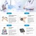 Ruord Large LED Backlit Blood Pressure Monitor - Adjustable Wrist Cuff, 99 Reading Memory, Irregular Heartbeat Indicator - Automatic Digital BP Monitor for Home Use - Black - Buy Online on SooperMarket.com