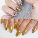 Lofuanna Chrome Nail Powder - Holographic Gold & Silver Pigment for Nail Art with Eyeshadow Sticks - 2 Jars, 0.5g each - Buy Online on SooperMarket.com