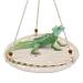 Hanging reptile-hammock swing bed cute lizard swing toys cotton lizards bed summer bed for barent dragons leopardgeckos lizards birds parrots and rats white