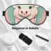 Cute Long Ear Pig Soft Sleep Eye Mask | Breathable Female Eye Patch for Travel & Relaxation - Buy Online on SooperMarket.com