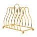 Gold Palette Rack - Carbon Steel Makeup Organizer with 6 Compartments | Coaster Holder & Drying Stand - Buy Online on SooperMarket.com