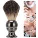 Portable Stainless Steel Shaving Brush (Gun Color) for Men | Premium Beard & Salon Brush - Buy Online on SooperMarket.com