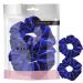 2 PCS Premium Large Hair Velvet Scrunchies Ties Bands Updo Ponytail Bobble Scrunchy Holder For Women Girl Kids Royal Blue
