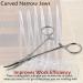 Multifunctional Hemostat Forceps 5" in Length with Curved Serrated Jaws Used as Fishing Pliers Ear Piercing Clamp and Pet Ear Nose Hair Pull Locking Tool Made of High Grade Stainless Steel - Buy Online on SooperMarket.com