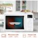 YANGRUI White Plastic Plates 9 Inch 3 Compartments 150 Pack - BPA Free, Food Grade Material, Reusable Dinner Plates - Buy Online on SooperMarket.com