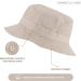 Cute Cotton Bucket Hat for Beach Sun Summer Travel - White (XS-S) - Men, Women, Teens - Packable & Lightweight - Buy Online on SooperMarket.com