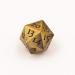 Gold Metal D20 Spindown Dice for MTG Commander EDH - Extra Large & Heavy - Buy Online on SooperMarket.com
