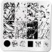 Nail Stamping Plate Set - Leaf Design & Lines Theme | Nail Art Stencil for Perfect Manicure | International Shipping Available - Buy Online on SooperMarket.com