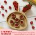 Nohla Baby Weaning Suction Plate - Billie the Bunny - Cherry - 100% Bamboo & FDA Silicone - Spill-Proof Base - BPA-Free - Ideal for 6 Months - Buy Online on SooperMarket.com