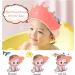 KAMHBE Kids Shower Cap Shield - Adjustable Crown Hair Wash Visor for Eyes, Ears & Face (Red) - Buy Online on SooperMarket.com