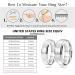 JEROOT Titanium Magnetic Rings - Step Edge Design - 2 Strong Magnets - Silver 5mm P 1/2 - 3500 Gauss - Jewelry Gift Box Included - Buy Online on SooperMarket.com