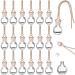20 Pack 8ml Car Hanging Perfume Bottle Car Air Freshener Perfume Empty Bottle Refillable Pendant for Essential Oils Fragrance Aromatherapy Bottle Ornament Decor