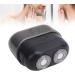 Pocket Size Electric Beard Trimmer for Men - USB Rechargeable Self Grinding Washable Mini Travel Design with LED Screen - White Grey - Buy Online on SooperMarket.com