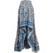 Sanahy Women Boho Floral Print High Low Maxi Dress - Blue XL - Buy Online on SooperMarket.com