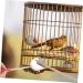 Housoutil 2pcs Set Cage Birds and Wooden Accessory Supplies Shovel Steel Long Parrot for Cleaning Brush Pet 7x9cm Assorted Color - Buy Online on SooperMarket.com