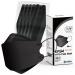 Medtecs KF94 Mask - 30 PCS - Korean Imported Filter - Individually Wrapped - 4 Ply Breathable Comfortable Safety Mask - 3D Structure for Larger Breathing Space & Makeup Friendly - Black 01. Black: Individually Packed