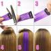 12 Pcs Colored Hair Extensions Colorful Clip in Hair Extensions 22 inch Synthetic Straight Hair Extensions for Kids Girls Women Dark purple - Buy Online on SooperMarket.com