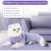 HEYWEAN Cat Recovery Suit - M Purple Stripes | Post-Surgery Bodysuit for Cats | Cone Collar Alternative & Surgical Shirt - Buy Online on SooperMarket.com