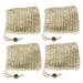 FOYTOKI 4pcs Foaming Net Soap Holder Soap Storage Bag Bubble Maker Bag Face Washing Bag Yellow