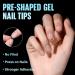 Buy TOMICCA Short Almond Nail Tips - 504Pcs Soft Gel 12 Sizes Pre-Shaped Half Matte Clear Gelly Tips for DIY Nail Extensions & Salon Use - International Shipping Available - Buy Online on SooperMarket.com