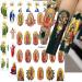 Dornail 6 Sheets Bronzing Virgin Mary Nail Stickers  3D San Judas Tadeo Nail Art Stickers Jesus Nail Decals San Judas Nail Sticker Self-adhsive Stickers for Nails Religious Nail Design Nail Supplies