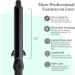 MINT 1 1/4 Inch Professional Curling Wand for Long Hair | Ionic Ceramic Barrel | Adjustable 230-430 F | Best Curling Iron for Thick Hair | Worldwide Dual Voltage - Buy Online on SooperMarket.com