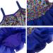 Zaclotre Little Girls Sequin Leotard | Sparkly Navy Ballet Tutu Dress for Kids 8-9 Years - Buy Online on SooperMarket.com